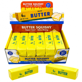 Купить Игрушка-антистресс сквиш "BUTTER" 13 x 4 см. оптом